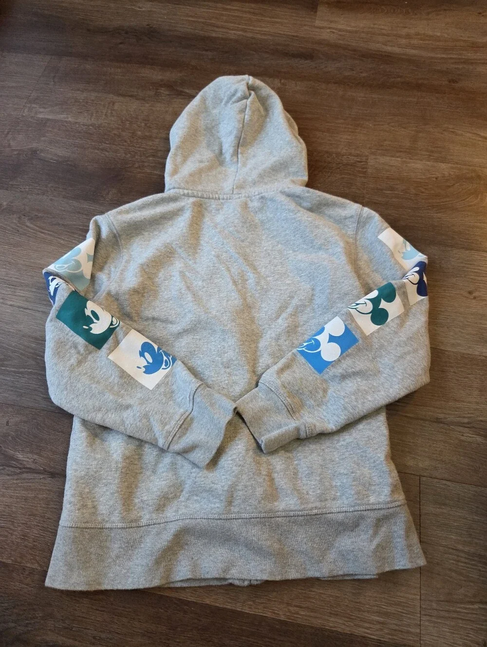 GAP Kids x Disney Grey Mickey Mouse Sweatshirt, Spell Out Letters Embroidered